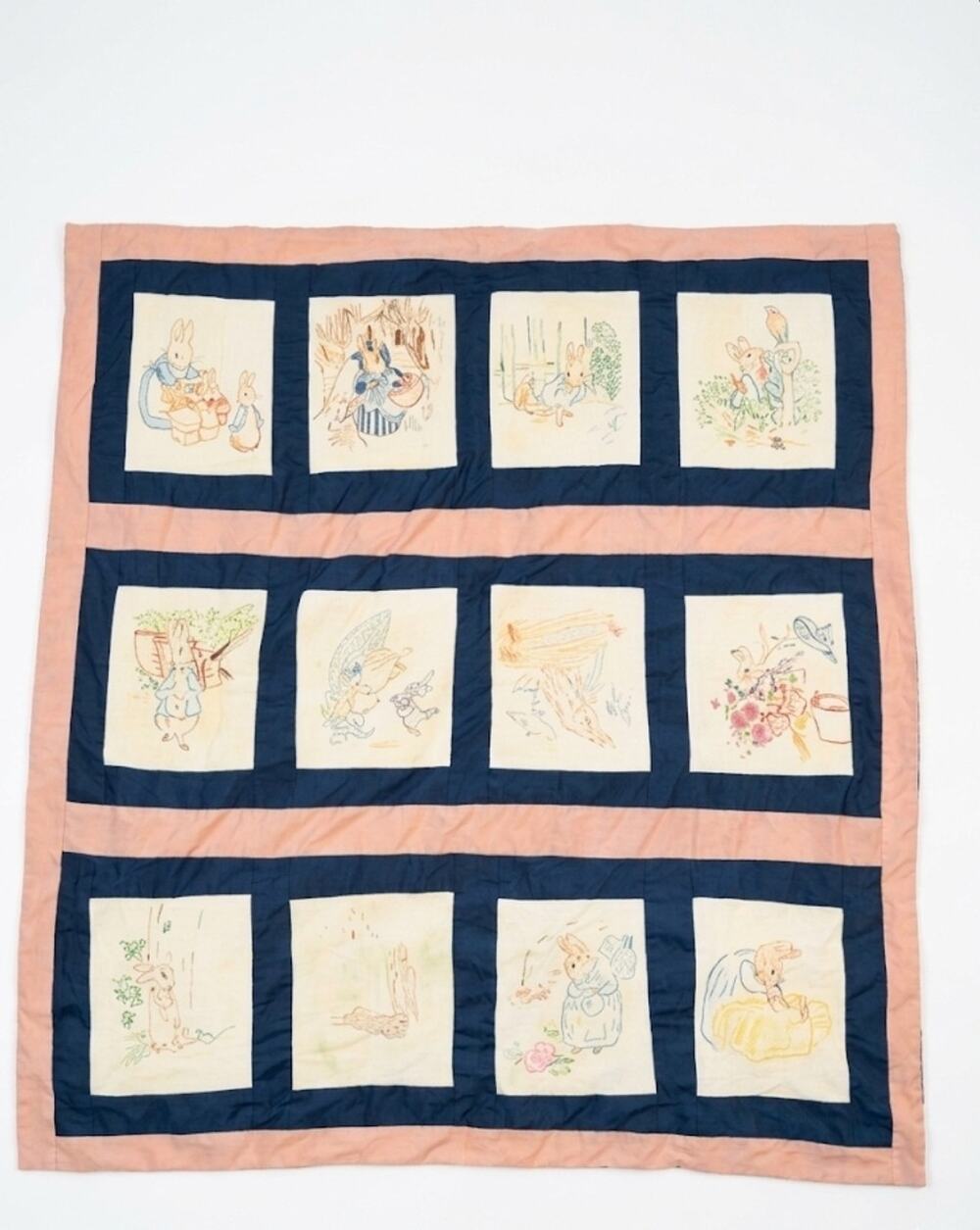 Handmade Beatrix Potter Peter Rabbit Baby Crib Quilt